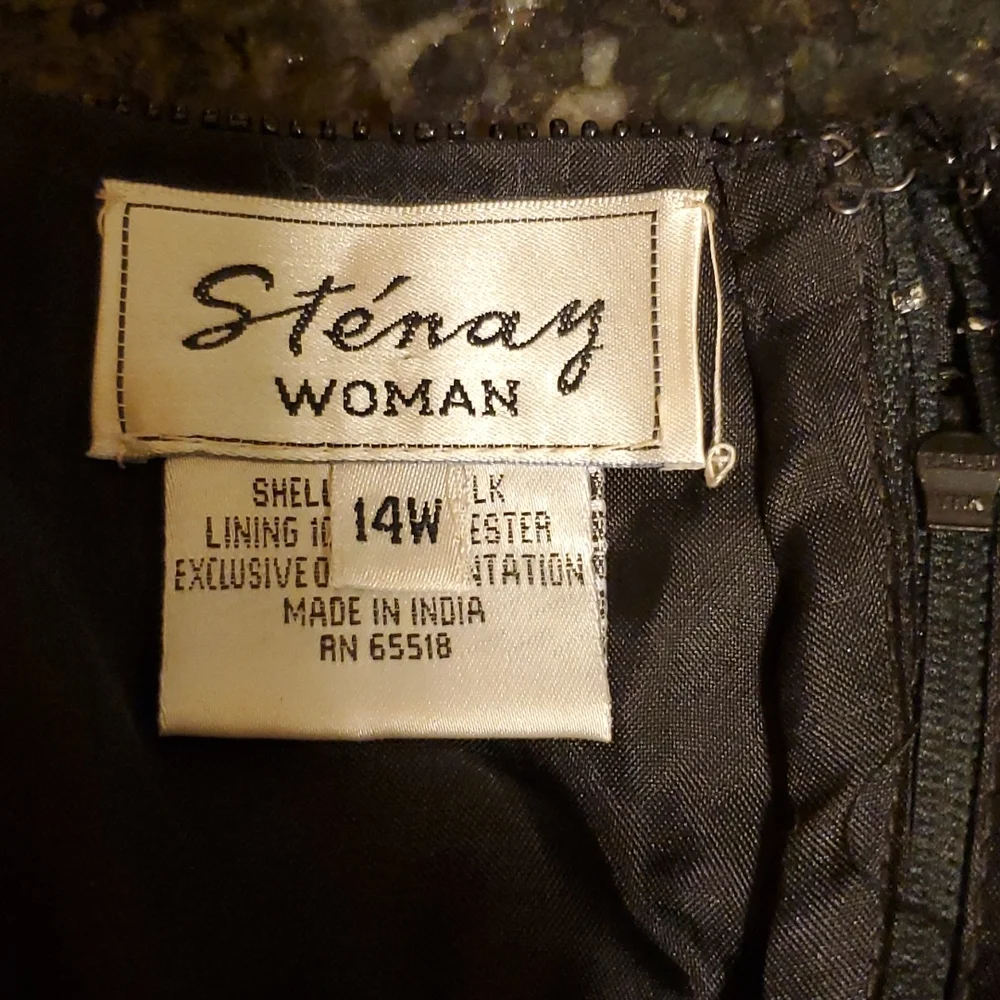 Stenay Vintage Silk Beaded Maxi Dress
